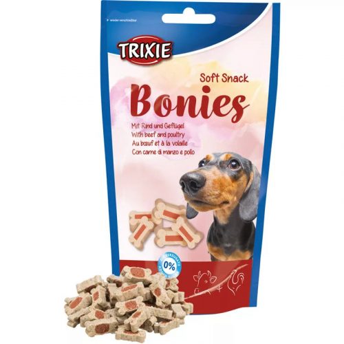 Trixie jutalomfalat Soft Snack Bonies marha-pulyka 75g