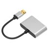 USB2.0 - HDMI/VGA átalakító adapter, + 3.5 mm jack csatlakozó