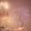 Dekoratív asztali LED fa, sakura fa, mikroledes, hidegfehér - 50 cm