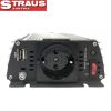 Straus autós feszültségátalakító inverter, 12V-ról 230V, 1000W