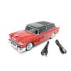 WSTER 1955-ös Chevrolet Nomad formájú Bluetooth hangszóró, USB port, TF kártyahely, piros