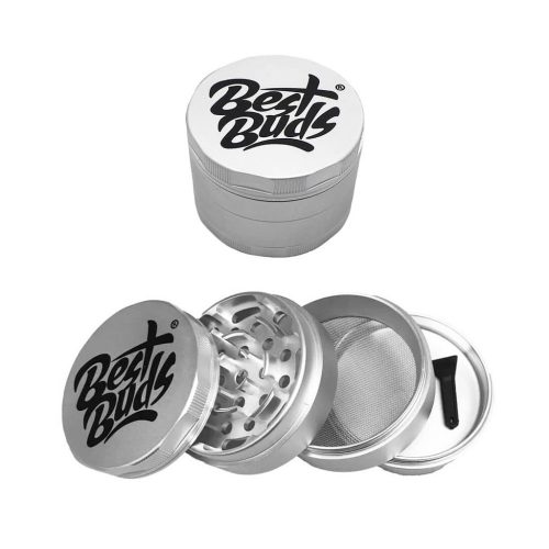 Best Buds® Mighty Aluminium Grinder - Silver