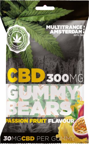 Multitrance Passion Fruit Flavoured CBD Gummies (300mg)