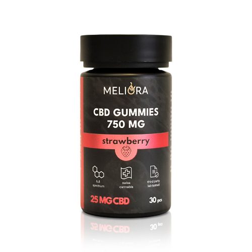 Meliora CBD Gumicukor 25 mg 30 db | 750 mg (Eper)