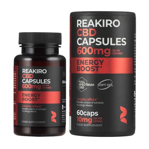 Reakiro Energy Boost CBD kapszula 60 db | 600 mg