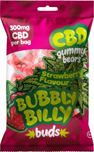 Bubbly Billy Buds Strawberry Flavoured CBD Gummies (300mg)