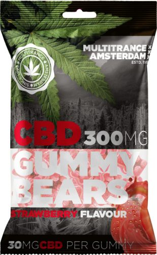 Multitrance Strawberrry Flavoured CBD Gummies (300mg)