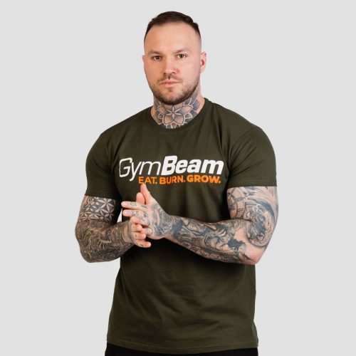 Grow póló Military Green - GymBeam / 77155-3-L / in_stock