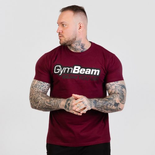 Beam póló Burgundy - GymBeam / 77218-1-S / in_stock