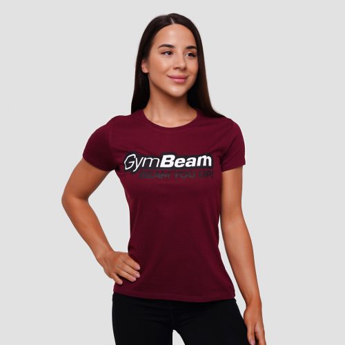 Beam női póló Burgundy - GymBeam / 77344-1-XS / in_stock