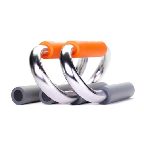 Push-Up Bar Steel fekvőtámasz állvány - GymBeam / 36316-1-metal grey - orange / in_stock