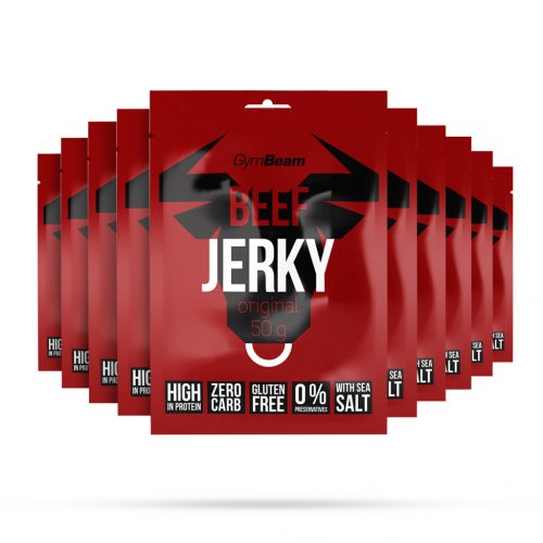 Beef Jerky szárított marhahús - GymBeam / 35542-2-10x50g / in_stock