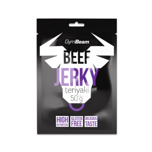 Beef Jerky szárított marhahús - GymBeam / 35542-6-50g-teriyaki / in_stock