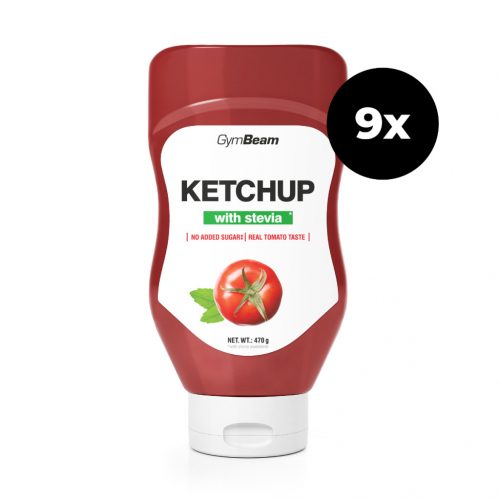 Sztíviával édesített ketchup - GymBeam / 63265-3-12x470ml / in_stock