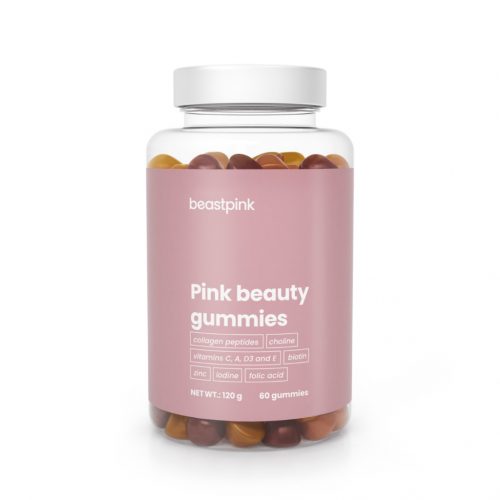 Pink Beauty gumivitamin - BeastPink / 66412-1-starfruitpapayacherry-60caps / out of stock