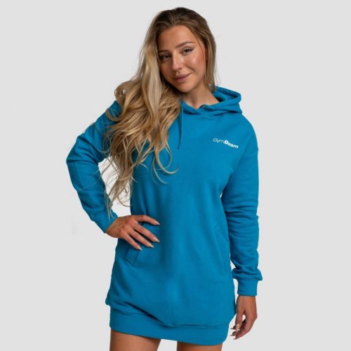 Limitless Longline női kapucnis pulóver Aquamarine - GymBeam / 78571-6-XXL / in_stock