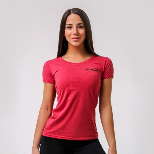 Basic női póló Vintage Red - GymBeam / 34339-red-1-XS / in_stock