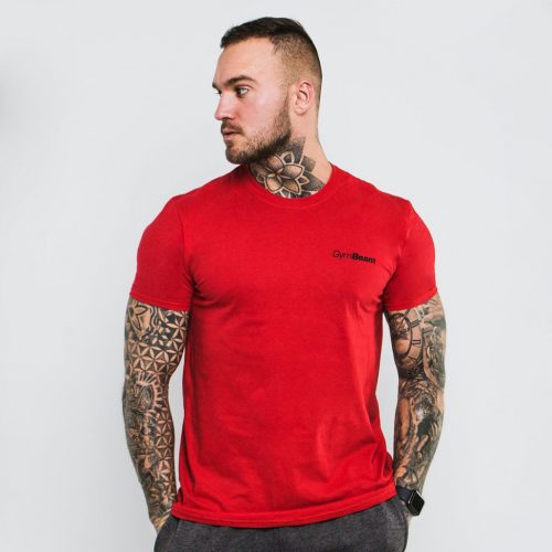 Basic Cherry Red póló - GymBeam / 34411-red-3-L / in_stock