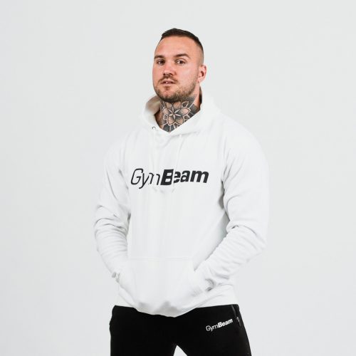 PRO Hoodie White pulóver - GymBeam / 52894-1-S / in_stock