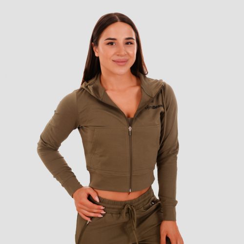 TRN női kapucnis pulóver Olive - GymBeam / 67219-1-XS / in_stock