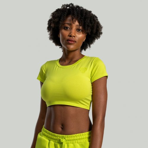 Essential női crop top Chartreuse - STRIX / 84619-1-XS / in_stock