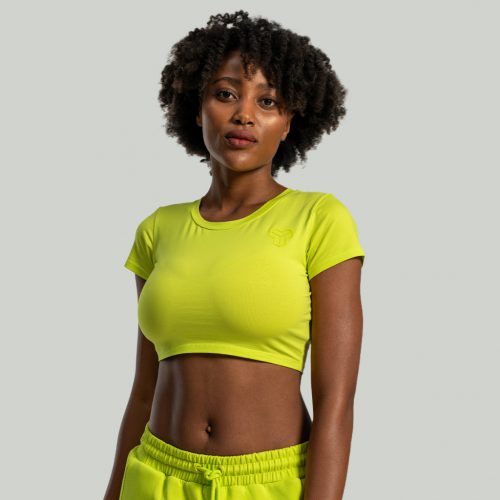 Essential női crop top Chartreuse - STRIX / 84619-4-L / in_stock