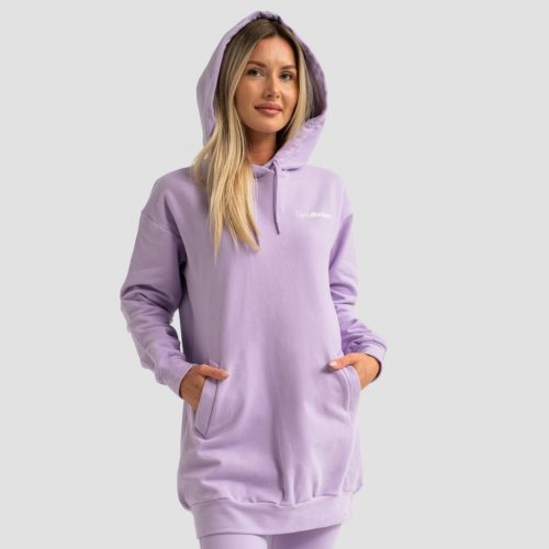 Limitless Longline női kapucnis pulóver Lavender - GymBeam / 76660-4-XL / in_stock