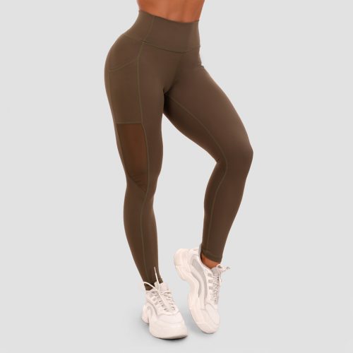 Mesh Panel leggings Olive - GymBeam / 67000-1-XS / in_stock