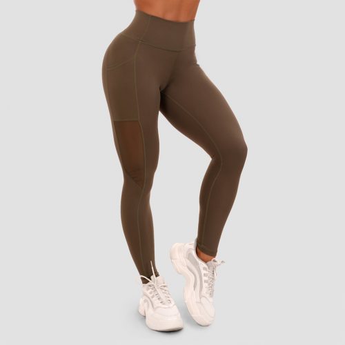 Mesh Panel leggings Olive - GymBeam / 67000-2-S / in_stock