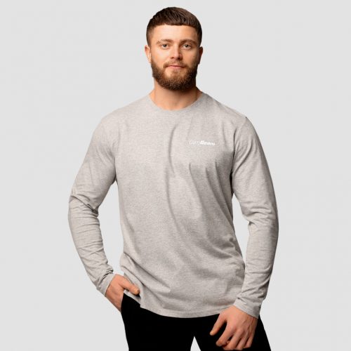 Basic hosszú ujjú férfi póló Grey - GymBeam / 85762-4-XL / in_stock