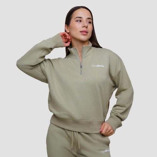 Agile 1/2 Zip női pulóver Sage - GymBeam / 88909-5-XL / in_stock