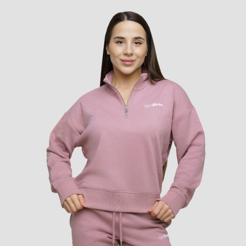 Agile 1/2 Zip női pulóver Woodrose - GymBeam / 88930-1-XS / in_stock