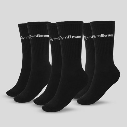 3/4 Socks 3Pack Black zokni - GymBeam / 32629-4-S / out of stock