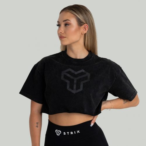 Washed női CropTop Black - STRIX / 93904-5-XL / in_stock