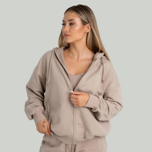 Zip női kapucnis pulóver Taupe - STRIX / 94585-4-L / in_stock