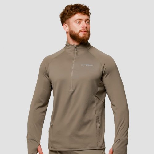 Pulse 1/2 Zip futófelső Vetiver - GymBeam / 97996-1-S / in_stock