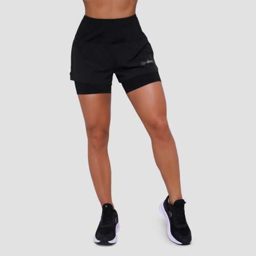 Pulse 2in1 női futó rövidnadrág Black - GymBeam / 98290-6-XXL / in_stock