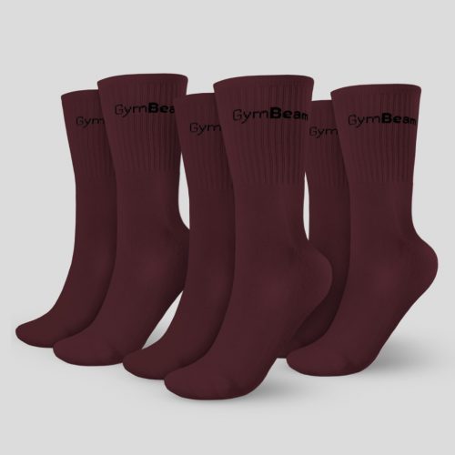 3/4 Socks 3Pack zokni Eggplant - GymBeam / 79834-3-XL/XXL / in_stock