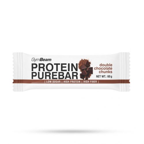 PureBar fehérjeszelet - GymBeam / 9061-2-60g-double-chocolate-chunk / in_stock