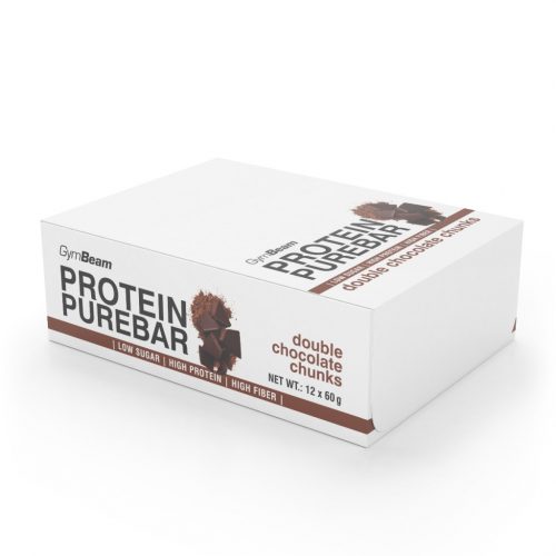 PureBar fehérjeszelet - GymBeam / 9061-812x60g-double-chocolate-chunk / in_stock