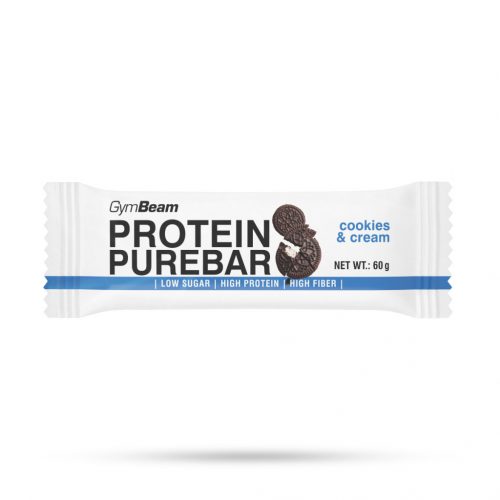 PureBar fehérjeszelet - GymBeam / 9061-4-60g-cookies-cream / in_stock