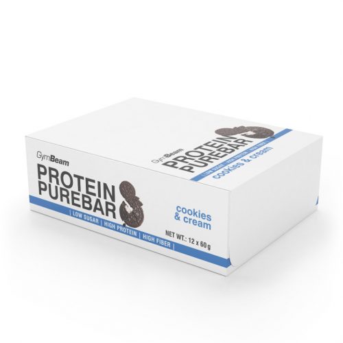 PureBar fehérjeszelet - GymBeam / 9061-612x60g-cookies-cream / in_stock