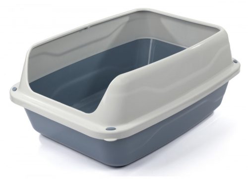 Georplast Sonic macska WC magasított kerettel 56x40x24cm kék