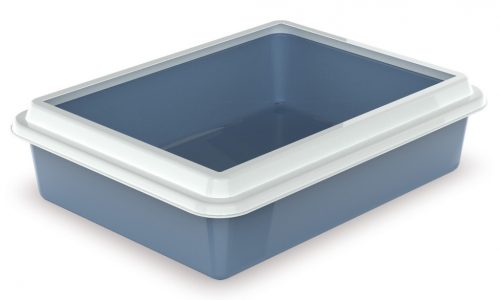 Georplast Max macska alomtálca kerettel 43,5x34x11cm kék