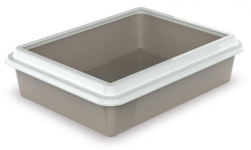 Georplast Max macska alomtálca kerettel 43,5x34x11cm bézs