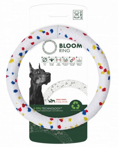 M-PETS kutyajáték Bloom karika 18cm színes