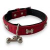 M-PETS nyakörv csontokkal és medállal Carmen M 2x28-35cm piros