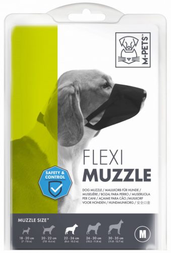 M-PETS textil szájkosár M 1,5x22-26cm