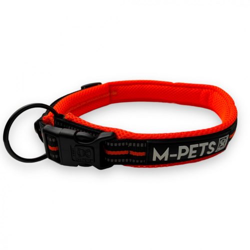 M-PETS nyakörv túrázáshoz párnázott L 2,5x55-65cm narancs