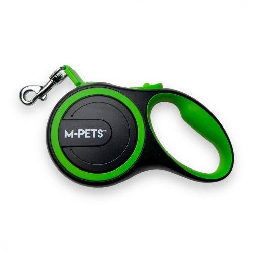 M-PETS Liberty automata póráz S 3m 15kg zöld